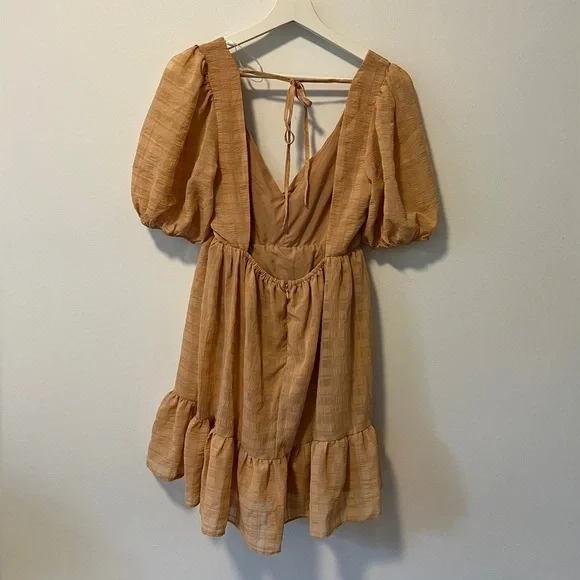 Lulu's Peach Smock Mini Dress - Picture 8 of 13